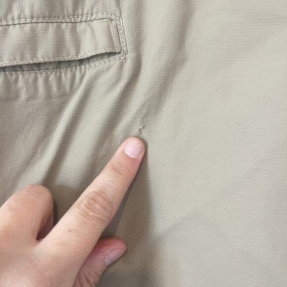 North Face Pants Mens 38 Khaki Convertible Hiking Outdoor Zip Off Nylon Regular - Picture 9 of 16